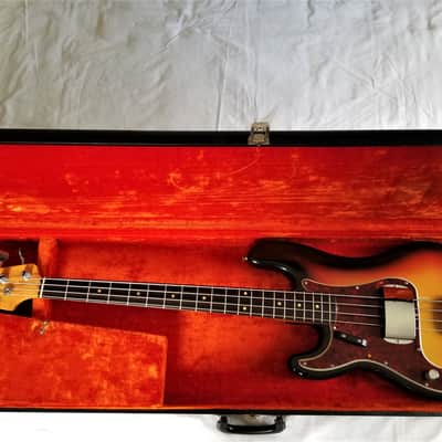 Left Handed 1963/1964 Fender Precision Bass, Pre-CBS, EXC Condition! image 9