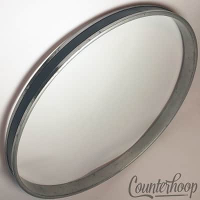 *Premier 22" Black Duroplastic Bass Drum Hoop/Rim Birch Vintage 60s England UK* image 2