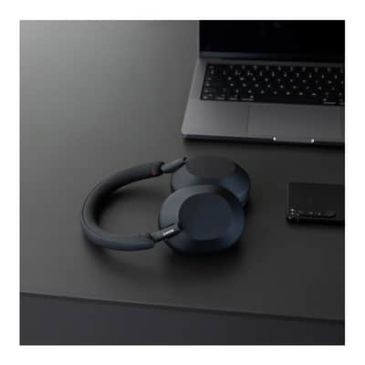 Sony WH-1000XM5 Wireless Noise Canceling Over-Ear Headphones (Black) Bundle image 5