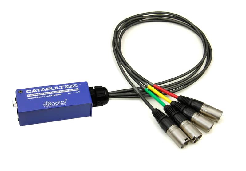 Radial Engineering CATAPULT-MINI-RX 4-Channel Audio Over CAT5 Cable Receiver image 1