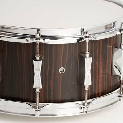 Sonor Early 80's HLD581 EB Signature Series / Makassar Ebony 12Lugs Birch Lite Snare Drum 14"×6.5" image 7