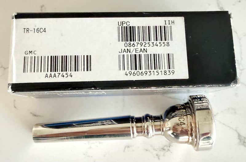 Yamaha TR-16C4 Bb Trumpet Mouthpiece - Silver Plated image 1