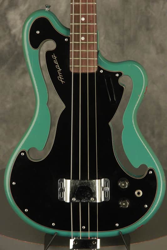 RARE 1960's Ampeg AEB-1 Scroll Bass original BLUE + BLACK!!! image 1