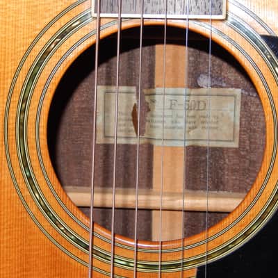 MADE IN JAPAN 1991 - KAWAI F50D - SUPERB - MARTIN D41 STYLE - ACOUSTIC GUITAR image 3