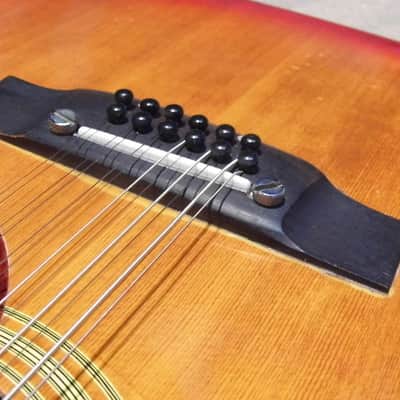 vintage CIMAR 370 12 string dreadnought Guitar pre Ibanez lawsuit miJ Japan 1970 image 19
