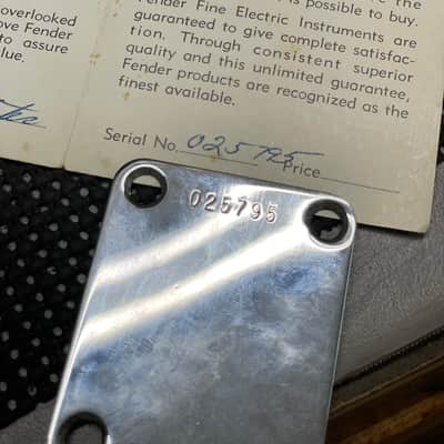 Fender Stratocaster Neck Plate 1957 - 1958 image 1