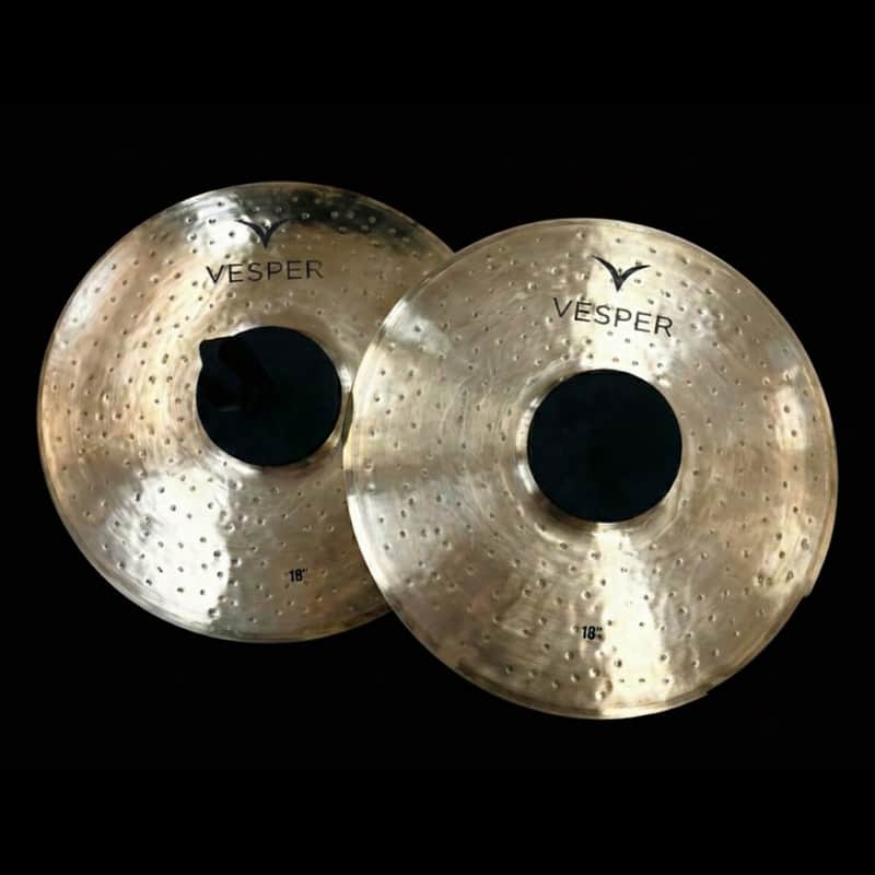 Vesper Hand Hammered B20 Marching Cymbals - Pair image 1
