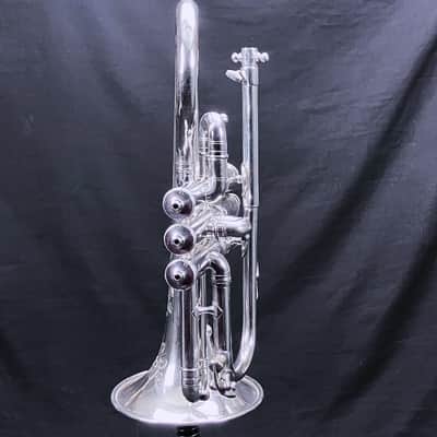 BOOSEY & Co. SOLBRON CLASS A CORNET SILVER PLATED 1911-1916 - S image 5