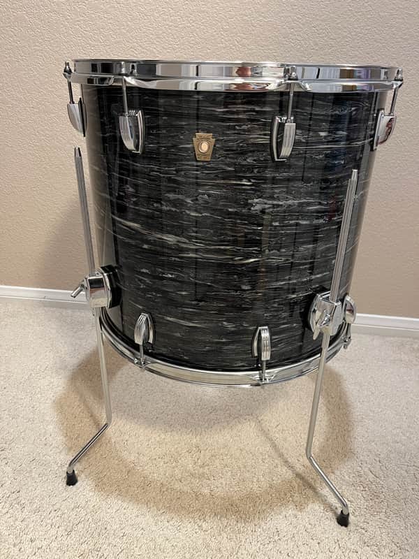 Ludwig Classic Maple 16x18 Floor Tom - Vintage Black Oyster image 1
