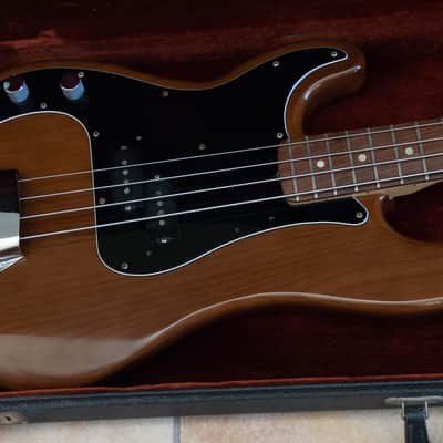 LEFT-HANDED Fender Precision Bass 1977 Walnut Mocha image 23
