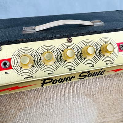Custom Kraft Power Sonic 1x12" Combo Amplifier 1960s - Black image 4
