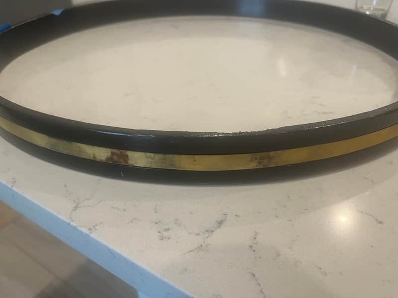 Slingerland 20” bass hoop 60s - Gold Satin Flame image 1