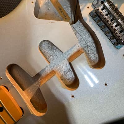 Tokai Silver Star SS50 MIJ 1983 Silver Grey Vintage Japan | Project - Needs Repair | w/ Bag image 16
