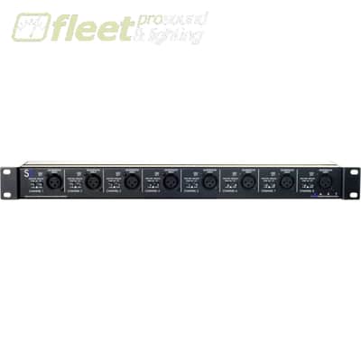 ART S8-3Way Rackmount 8 Channel Microphone Splitter - Black image 1