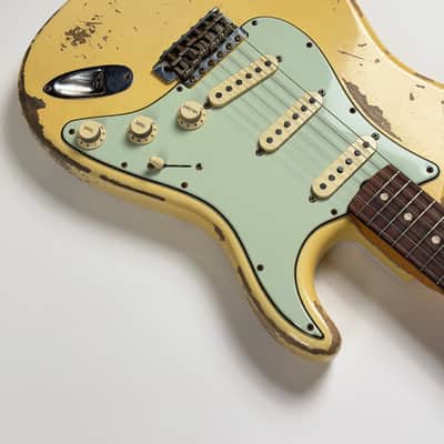 Fender CUSTOM SHOP STRATOCASTER 59 HEAVY RELIC RW V / TODD KRAUSE 2020 - Vintage White Heavy Relic image 12