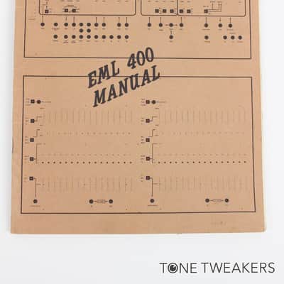 Electrocomp Sequencer EML 400 Manual synthesizer book VINTAGE SYNTH DEALER image 1