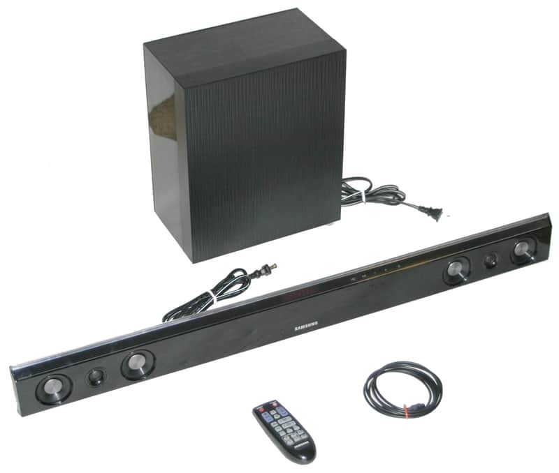 Samsung HW-D450 / ZA 2.1 Channel Soundbar Speaker & PS-WD450 Wireless Subwoofer image 1