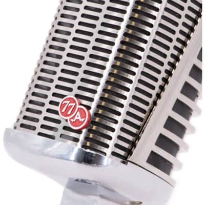 CAD A77USB SuperCardioid Dynamic Side Address Vintage Microphone with USB Connection Bundle with Auray MS-5230F Tripod Mic Stand image 3