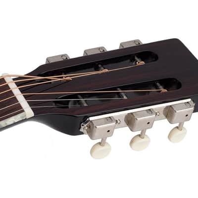 Richwood Heritage Series Parlor Guitar - HSP-55-GS - Silver Sparkle Metallic imagen 5