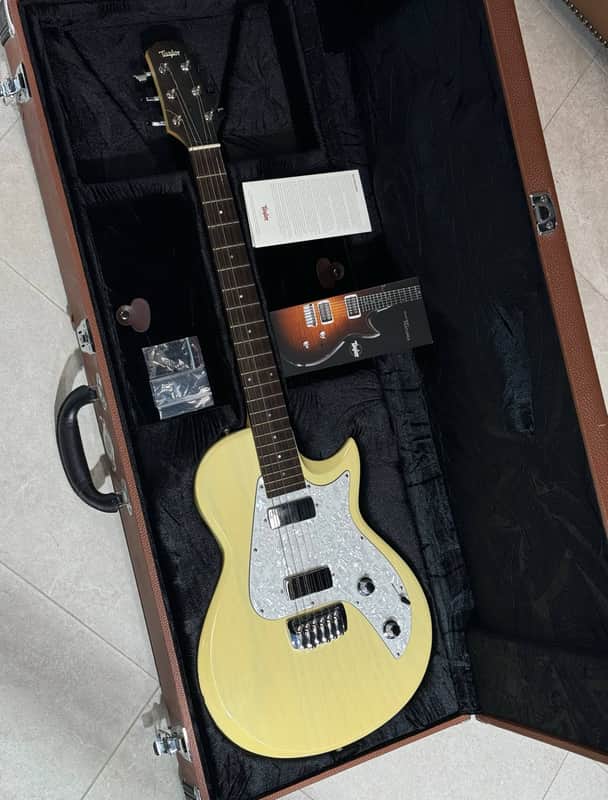 Taylor SB1-X Solidbody Classic with Top-Load Bridge 2007 - 2014 - Trans White image 1