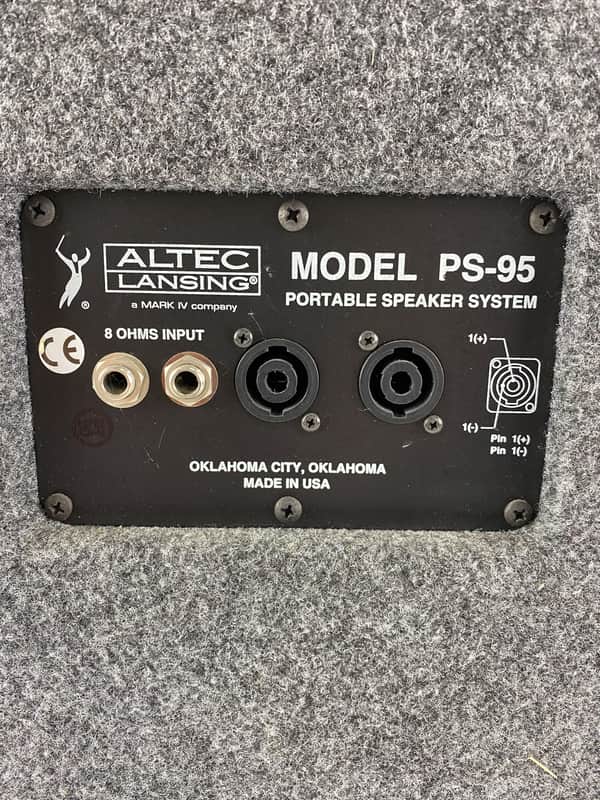 Altec-Lansing PS-95 8ohm Two Way Sealed Full Range Speaker System