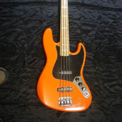 Fender  Jazz Bass 1980 Capri Orange w/ Maple Fretboard image 3