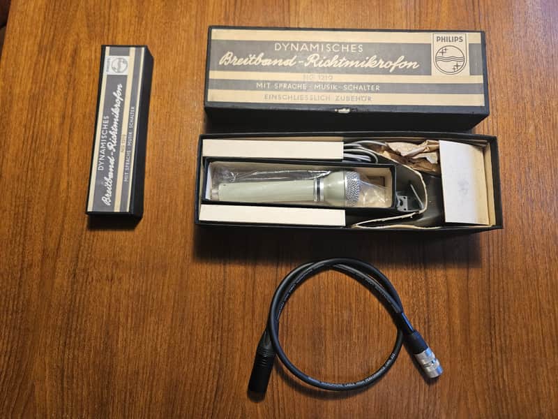 *RARE* NOS Vintage AKG D19 C (Philips NG 1219) dynamic microphone, the Beatles mic image 1