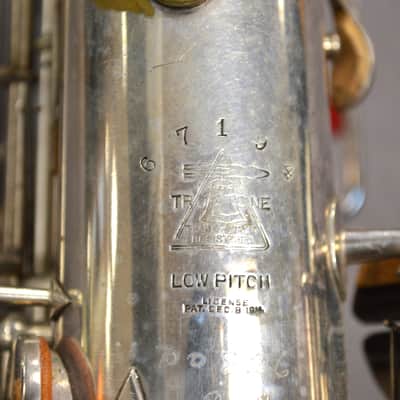 1953 Elkhart "The Buescher" Vintage Alto Sax -Silver Plate image 4