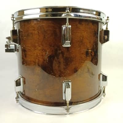 Pearl 11x13"Tom Drum Vintage 80s Walnut Lacquer All Maple Made In Japan Rack MIJ image 4