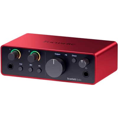 FOCUSRITE SCARLETT4-SOLO Scarlett G4 - Scarlett Solo 4th Gen - 2 in / 2 out - USB-C image 3