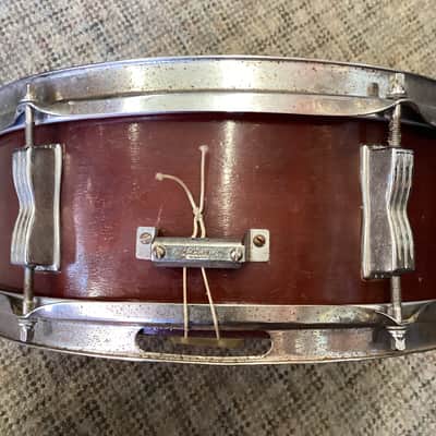Ludwig No. 491 Pioneer 5x14" 6-Lug Snare Drum with Keystone Badge 1968 - 1969 - Mahogany Lacquer image 5