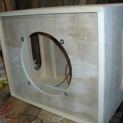TRM 3D112U 3 Dim. side vented pine 112 unfinished guitar cabinet DIY. image 1