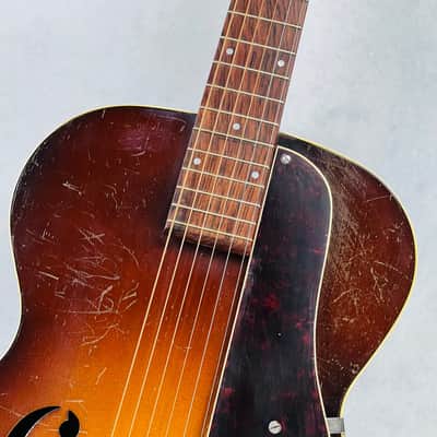 S.S. Stewart Archtop Guitar 1940s - Sunburst image 3