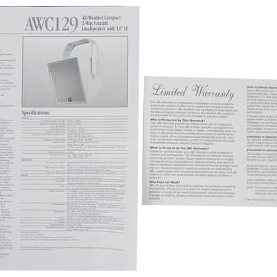 JBL AWC129 12" 200w 2-Way Indoor/Outdoor 70V Surface Mount Commercial Speaker image 10