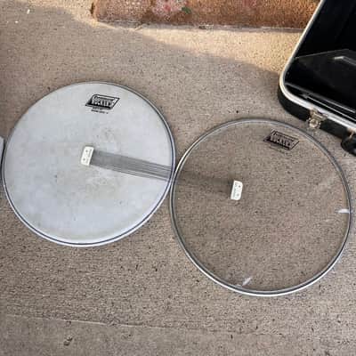 Ludwig No. 404 Acrolite 5x14" 8-Lug Aluminum Snare Drum with Pointed Blue/Olive Badge Late 1970s - Matte Aluminum image 7