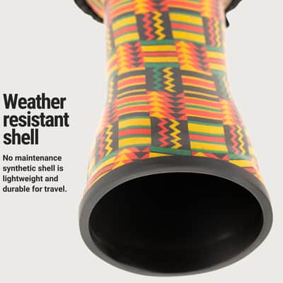 Meinl Percussion Djembe with Synthetic Shell - 10" Medium Size Rope Tuned Synthetic Head (PADJ5-M-F) image 3