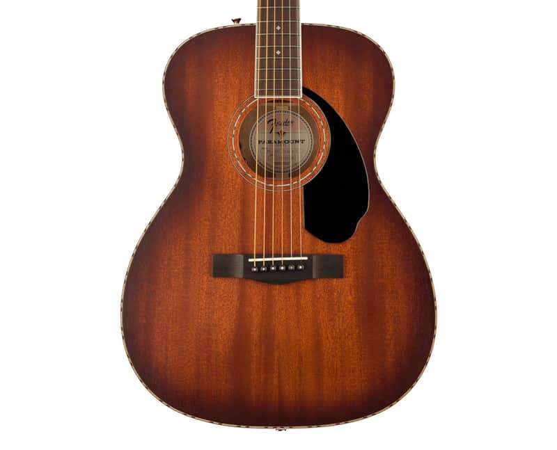 Fender PO-220E Orchestra All Mahogany w/ Case - Aged Cognac Burst image 1