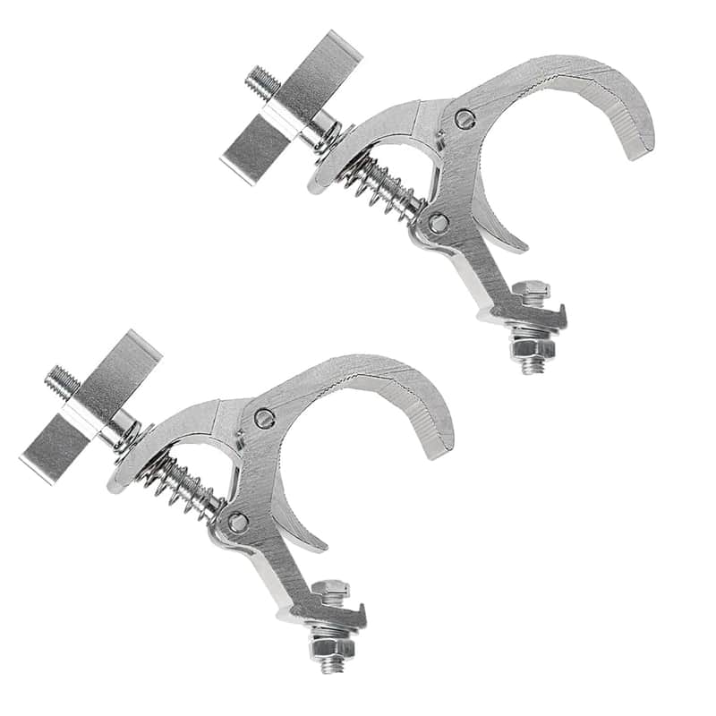 2 Packs Of Clamps For Lights Stage Lighting Accessories, Lighting C Clamp Dj Light Pole Clamp Truss Clamp, 40-60Mm Half Coupler Hanging Bracket Stage Lighting Clamp Par Light Hook Clamps For Truss image 1