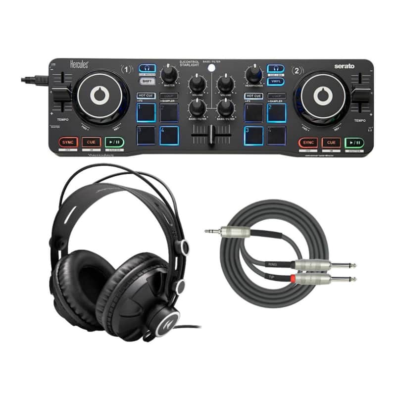Hercules DJ Control Starlight Compact Controller with Serato DJ Lite Bundle image 1