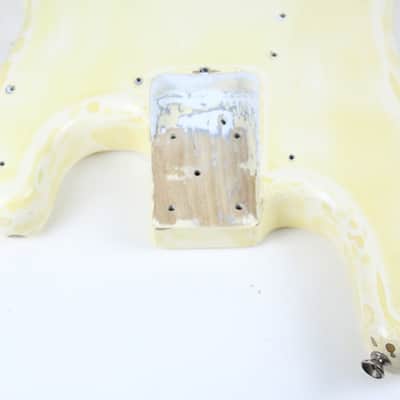1976-1977 Vintage Fender Precision Bass Olympic White/Blonde ~Refin~ 4-Bolt BODY PBass 1970s USA image 10