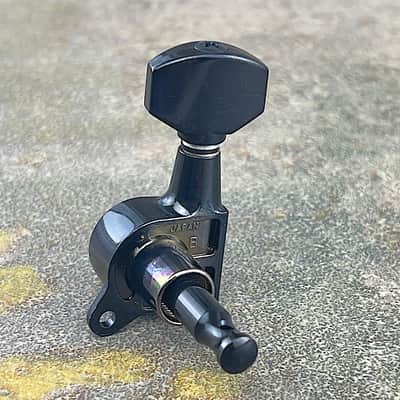 Gotoh Schaller-Style Knob Tuners SG381 - 07 - 6 in a line Black 07223BX image 2