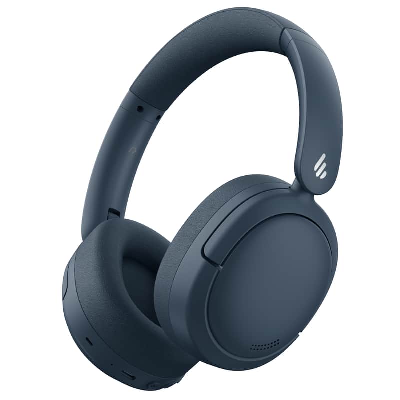 Edifier V80 Hybrid Active Noise Cancelling Headphones, True Wireless, Navy image 1