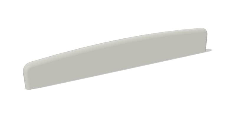 Center Line Non-Compensated Bone Saddle – 71.7 mm x 10 mm x 2.8 mm – 12 Inch Radius image 1