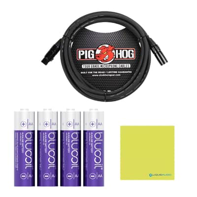 Mint Sennheiser Combo Wireless Handheld & Lavalier Microphone System Bundle with 10ft Pig Hog Mic Cable, 4 AA Batteries & Polishing Cloth â€“ EW-D ME2/835-S (R4-R9), Clear Digital Audio, UHF Transmission image 2