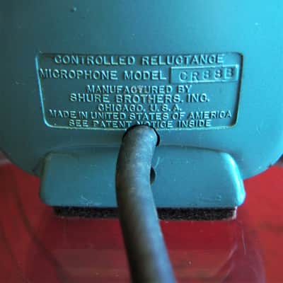 Vintage 1950's General Electric CR88B / Shure 510C controlled reluctance microphone High Z PROP image 6