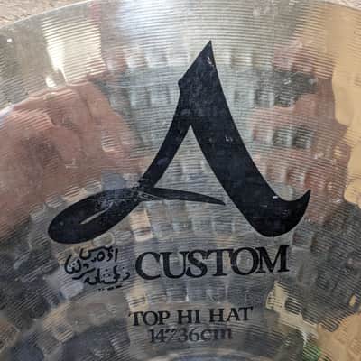 Zildjian 14" A Custom Hi-Hat Cymbals (Pair) 1991 - Present - Brilliant image 10