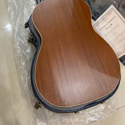 Enya T05J acoustic electric guitar Vintage Sunburst with dual mode pickup and deluxe hardcase image 13