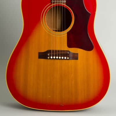 Gibson  J-45 ADJ. Flat Top Acoustic Guitar,  c. 1967, ser. #800003, black hard shell case. image 3