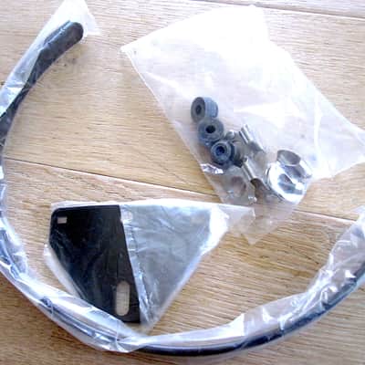10" GPI Gauger Percussion RIMS Alloy Pro Series Suspension Mount, Black - NOS image 1