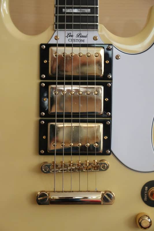 Epiphone G-400 1961 Les Paul SG Custom 2004 Vintage White | Reverb